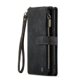 For Samsung Galaxy A55 5G CaseMe C30 Card Slots Zipper Wallet Leather Phone Case(Black)