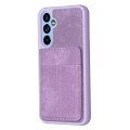For Samsung Galaxy A14 4G/5G BF28 Frosted Card Bag Phone Case with Holder(Purple)