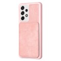 For Samsung Galaxy A13 4G/5G BF28 Frosted Card Bag Phone Case with Holder(Pink)