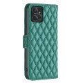 For Motorola Moto G Power 5G 2024 Diamond Lattice Wallet Flip Leather Phone Case(Green)
