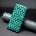For Motorola Edge 50 Pro 5G Diamond Lattice Wallet Flip Leather Phone Case(Green)