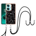 For OnePlus Nord CE3 Electroplating Dual-side IMD Phone Case with Lanyard(Equation)