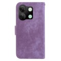 For Infinix Smart 7 HD Little Tiger Embossed Leather Phone Case(Purple)