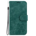 For Infinix Hot 40 / 40 Pro Little Tiger Embossed Leather Phone Case(Green)