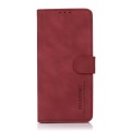 For Motorola Moto G34 5G KHAZNEH Matte Texture Leather Phone Case(Red)