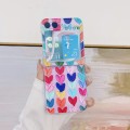 For Samsung Galaxy Z Flip5 Painted Pattern PC Transparent Folding Phone Case(Z11 Oil Painting Love H