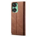 For Huawei nova 11 SE Denim Texture Leather Phone Case(Brown)