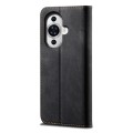 For Huawei nova 12 Pro Denim Texture Leather Phone Case(Black)