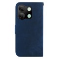 For Tecno Pova 5 Pro Little Tiger Embossed Leather Phone Case(Dark Blue)