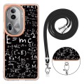For OPPO Reno11 Pro 5G Global Electroplating Dual-side IMD Phone Case with Lanyard(Equation)