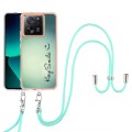 For Xiaomi 13T/13T Pro Electroplating Dual-side IMD Phone Case with Lanyard(Smile)