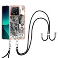 For Xiaomi 13T/13T Pro Electroplating Dual-side IMD Phone Case with Lanyard(Totem Elephant)
