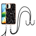 For Xiaomi Redmi A1 Electroplating Dual-side IMD Phone Case with Lanyard(Equation)