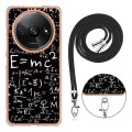 For Xiaomi Redmi A3 Electroplating Dual-side IMD Phone Case with Lanyard(Equation)