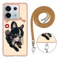 For Xiaomi Redmi Note 13 Pro 5G Global Electroplating Dual-side IMD Phone Case with Lanyard(Lucky Do
