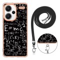 For Xiaomi Redmi Note 13 Pro+ 5G Electroplating Dual-side IMD Phone Case with Lanyard(Equation)