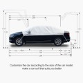 Car Half-cover Car Clothing Sunscreen Heat Insulation Sun Nisor, Aluminum Foil Size: 4.9x1.8x1.5m