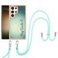 For Samsung Galaxy S24 Ultra 5G Electroplating Dual-side IMD Phone Case with Lanyard(Smile)