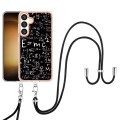 For Samsung Galaxy S24+ 5G Electroplating Dual-side IMD Phone Case with Lanyard(Equation)
