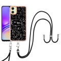 For Samsung Galaxy A05 Electroplating Dual-side IMD Phone Case with Lanyard(Equation)