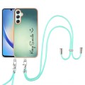 For Samsung Galaxy A25 5G Electroplating Dual-side IMD Phone Case with Lanyard(Smile)