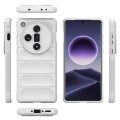 For OPPO Find X7 5G Magic Shield TPU + Flannel Phone Case(White)