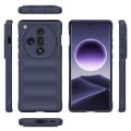 For OPPO Find X7 5G Magic Shield TPU + Flannel Phone Case(Dark Blue)