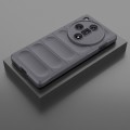 For OPPO Find X7 5G Magic Shield TPU + Flannel Phone Case(Dark Grey)