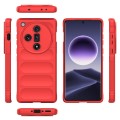 For OPPO Find X7 5G Magic Shield TPU + Flannel Phone Case(Red)