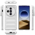 For OPPO Find X7 Ultra 5G Magic Shield TPU + Flannel Phone Case(White)