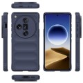 For OPPO Find X7 Ultra 5G Magic Shield TPU + Flannel Phone Case(Dark Blue)