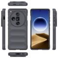 For OPPO Find X7 Ultra 5G Magic Shield TPU + Flannel Phone Case(Dark Grey)