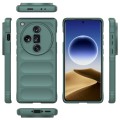 For OPPO Find X7 Ultra 5G Magic Shield TPU + Flannel Phone Case(Dark Green)