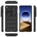 For OPPO Find X7 Ultra 5G Magic Shield TPU + Flannel Phone Case(Black)