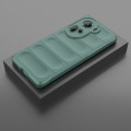 For OPPO Reno11 5G Global Magic Shield TPU + Flannel Phone Case(Dark Green)