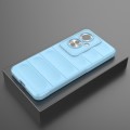 For OPPO Reno11 F 5G Global Magic Shield TPU + Flannel Phone Case(Light Blue)
