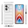 For OPPO A79 5G Global Magic Shield TPU + Flannel Phone Case(White)