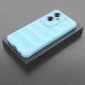 For OPPO A79 5G Global Magic Shield TPU + Flannel Phone Case(Light Blue)