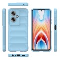For OPPO A79 5G Global Magic Shield TPU + Flannel Phone Case(Light Blue)