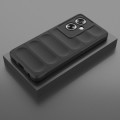 For OPPO A79 5G Global Magic Shield TPU + Flannel Phone Case(Black)