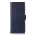 For Motorola Moto G04 / G24 Magnetic Crazy Horse Texture Genuine Leather RFID Phone Case(Blue)