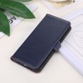 For Motorola Moto G34 Magnetic Crazy Horse Texture Genuine Leather RFID Phone Case(Blue)