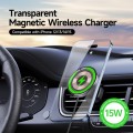 DUZZONA V2 15W Transparent Car Magnetic Wireless Charger