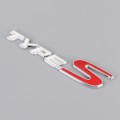 Car TYPE-S Personalized Aluminum Alloy Decorative Stickers, Size:15x3x0.4cm(White Red)