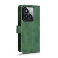 For Xiaomi 14 Skin Feel Magnetic Flip Leather Phone Case(Green)