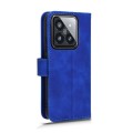 For Xiaomi 14 Pro Skin Feel Magnetic Flip Leather Phone Case(Blue)