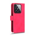 For Xiaomi 14 Pro Skin Feel Magnetic Flip Leather Phone Case(Rose Red)