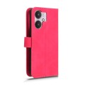 For Xiaomi Redmi 13C 5G Skin Feel Magnetic Flip Leather Phone Case(Rose Red)
