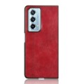 For Honor Magic Vs2 Cow Pattern Sewing Back Cover Phone Case(Red)