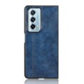 For Honor Magic Vs2 Cow Pattern Sewing Back Cover Phone Case(Blue)